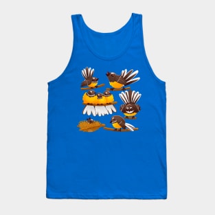 Angry fantail pattern Tank Top